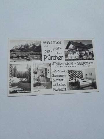AK Mitterndorf - Zauchen. Gasthof und Pension Franz Pürcher.