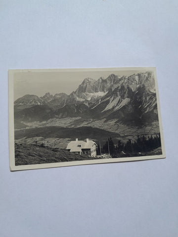 AK Schladminger-Hütte auf der Planai. Blick geg. Dachsteingruppe.