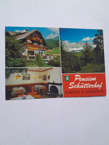 AK Ramsau am Dachstein. Pension Schütterhof. E. u. M. Schrempf.