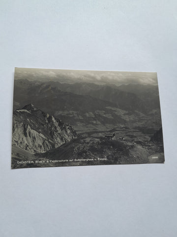 AK Blick v.d. Feisterscharte auf Guttenberghaus u. Ennstal.