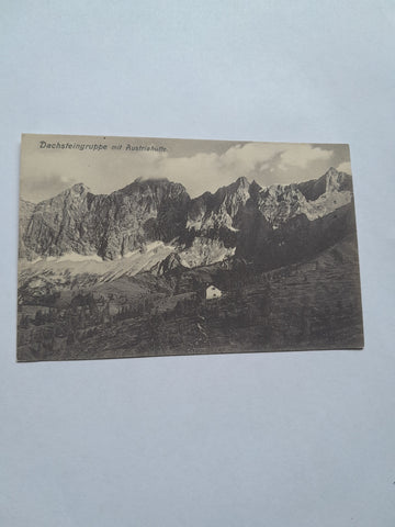 AK Dachsteingruppe mit Austriahütte.