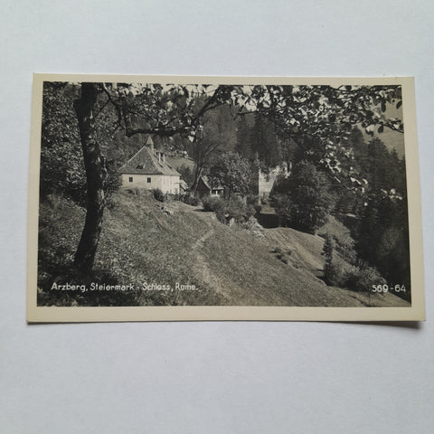 AK Arzberg. Schloss Ruine. (1941-42)