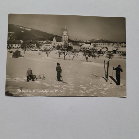AK Fladnitz an der Teichalpe im Winter.