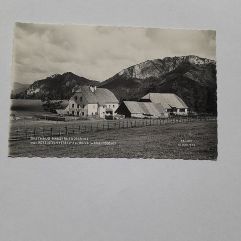 AK Gasthaus Hausebner mit Rötelstein und Roter Wand.