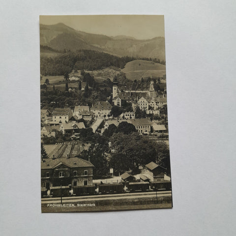 AK Frohnleiten. (1925-26) mit Bahnhof.