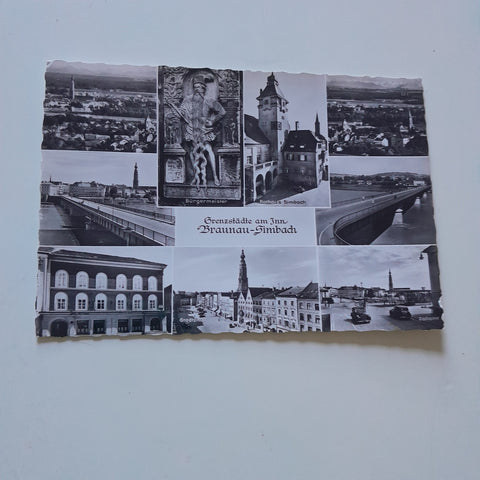 AK Grenzstädte am Inn. Braunau-Simbach.