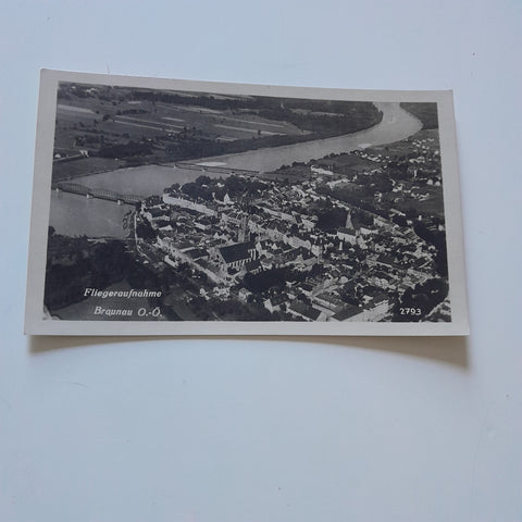 AK Braunau. Fliegeraufnahme.
