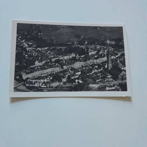 AK Braunau. Fliegeraufnahme. (1941)