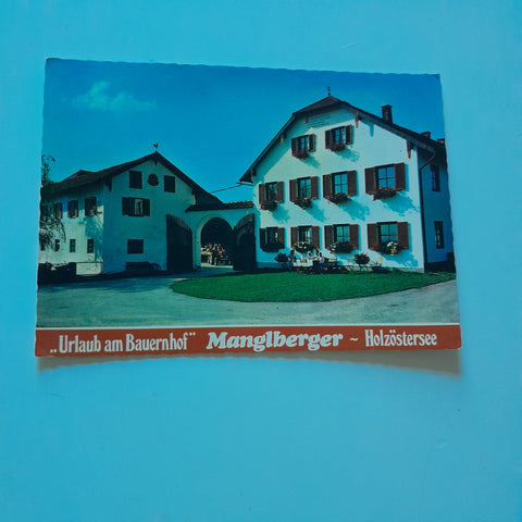 AK Franking-Holzöster. Witzling 1. Urlaub am Bauernhof. Familie Manglberger.