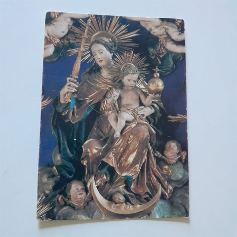 AK Heilige Maria mit Kind. Detail aus dem Hochaltar in der Pfarrkirche Lochen (Meinrad Guggenbichler)