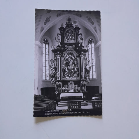 AK Pfarrkirche Lochen. Hochaltar v. Meinrad Guggenbichler.