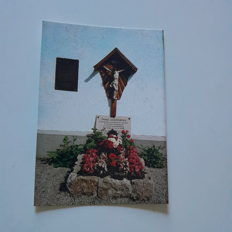 AK St. Radegund. OÖ. Grab von Franz Jägerstätter.