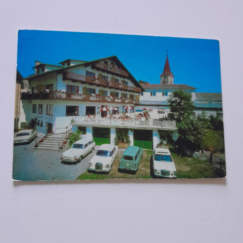 AK Hellmonsödt. Gasthof Pension zur Post. F. u. R. Weiß.