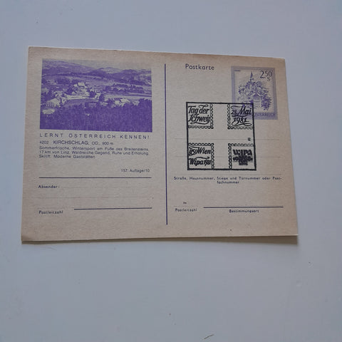 Postkarte Kirschlag.