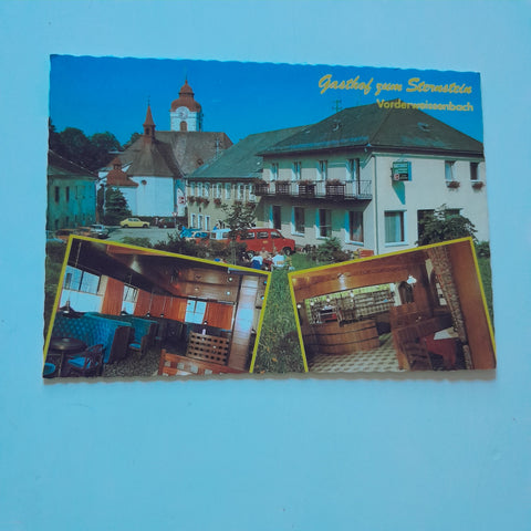 AK Vorderweißenbach 2. Gasthof und Pension Zum Sternstein. Mathilde Lummerstorfer.