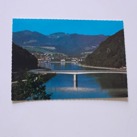 AK Donaubrücke Grein.