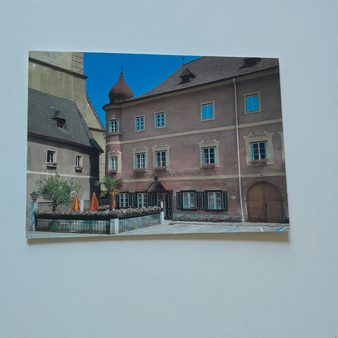 AK Grein an der Donau. Kaffeesiederei Blumensträußl. Pächter P. Steininger.