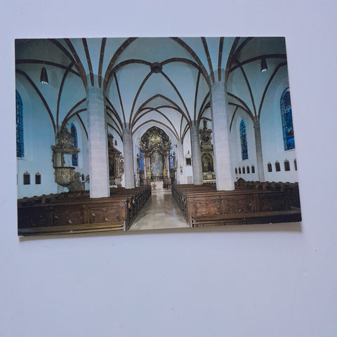 AK Grein an der Donau. Innenansicht der Pfarrkirche.