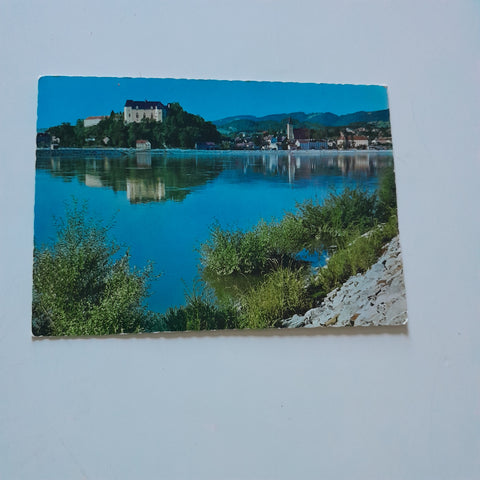 AK Grein an der Donau mit Greinburg.