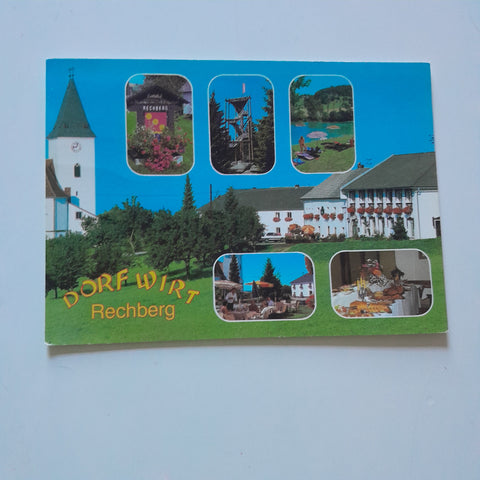 AK Rechberg im Mühlviertel. Gasthof Zum Dorfwirt. Familie Raab.