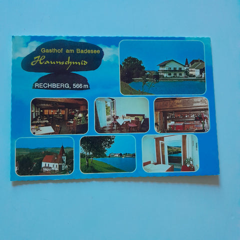 AK Rechberg. Gasthof Pension Familie Haunschmid.