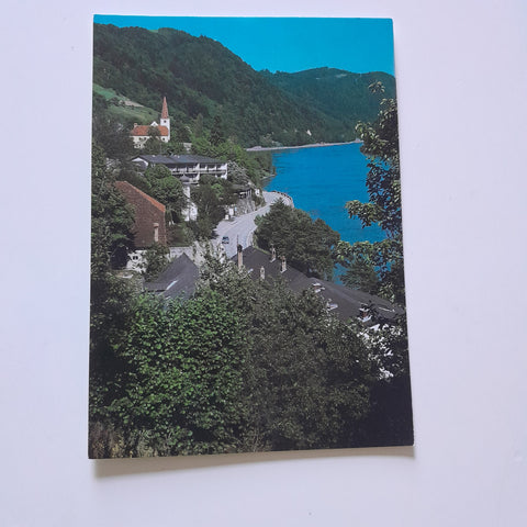 AK St. Nikola an der Donau 31. Hotel zur Post. Josef Danzer Gmbh.