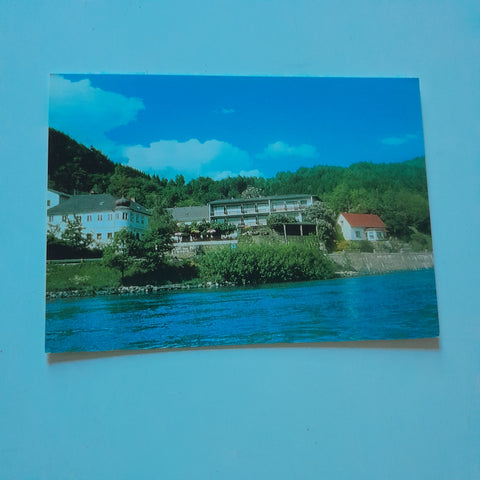 AK St. Nikola an der Donau 31. Hotel zur Post. Familie Danzer.