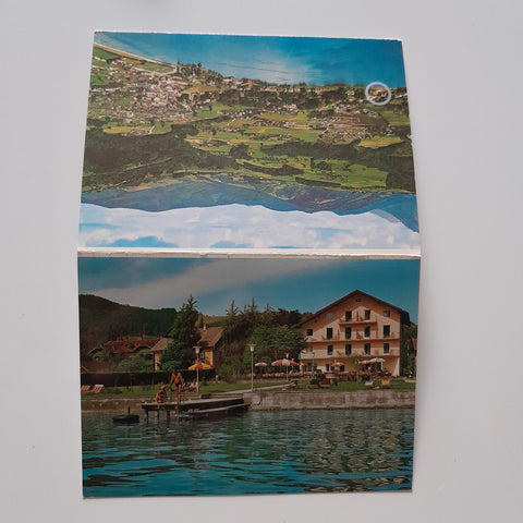 Doppel-AK Altmünster am Traunsee. Gasthof Seewies Ferdinand Schreiner.