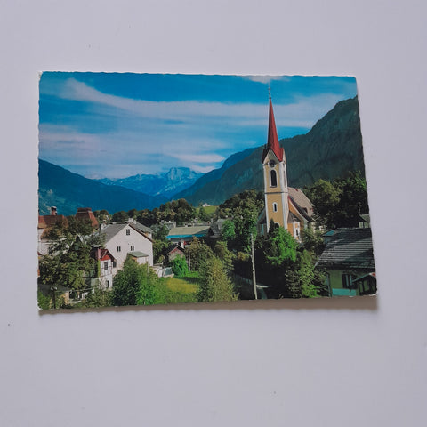AK Bad Goisern. Evangelische Kirche mit Krippenstein.