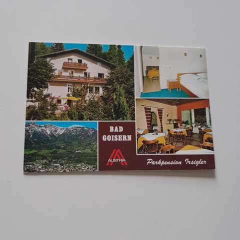 AK Bad Goisern 248. Parkpension Irsigler. Fam. Gradischnig.