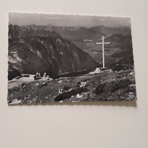 AK Blick von der Aussichtswarte Pionierkreuz auf dem Krippenstein auf Hallstättersee.