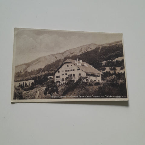 AK Ferienheim Goisern. Wiener Jugend Hilfswerk. (1929)