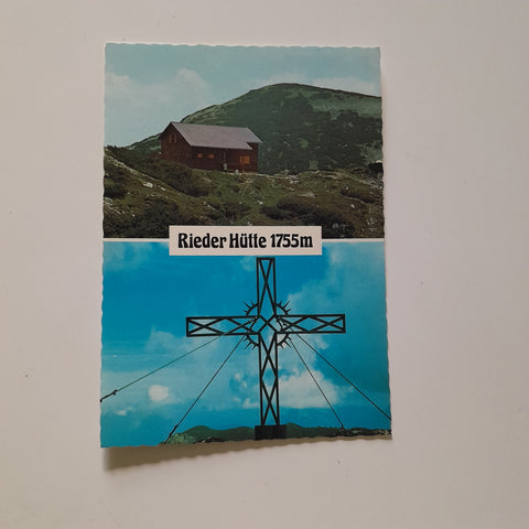 AK Rieder Hütte mit großem Höllkogel.