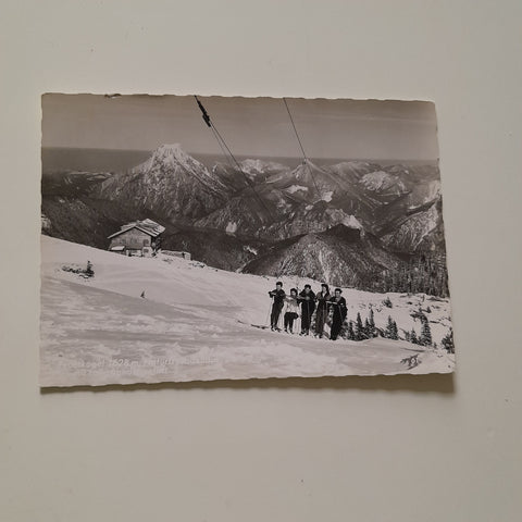 AK Am Feuerkogel. Naturfreundehaus mit Langwandkogellift.