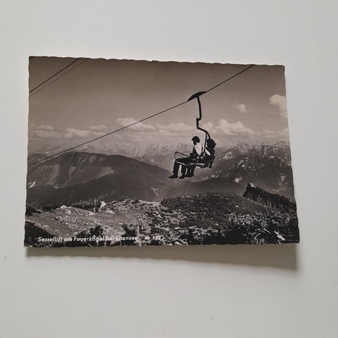 AK Sessellift am Feuerkogel bei Ebensee.