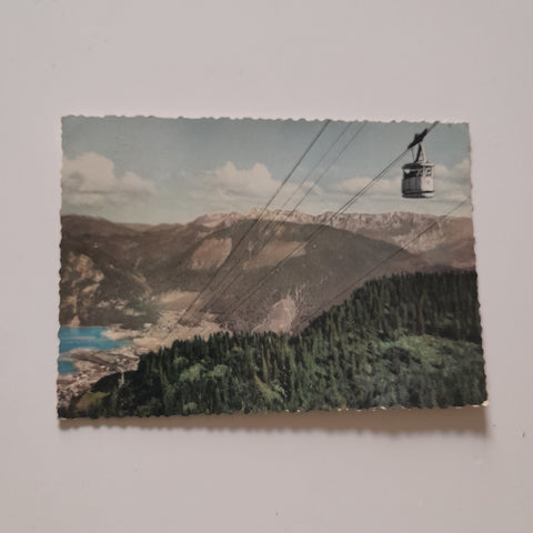 AK Seilbahn Ebensee - Feuerkogel Blick auf Ebensee und Totes Gebirge.