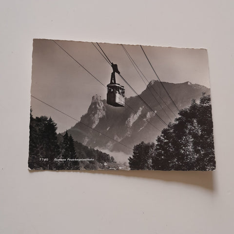 AK Ebensee Feuerkogelbahn.