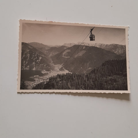 AK Seilbahn. Ebensee-Feuerkogel Blick auf Traunsee und Totesgebirge.
