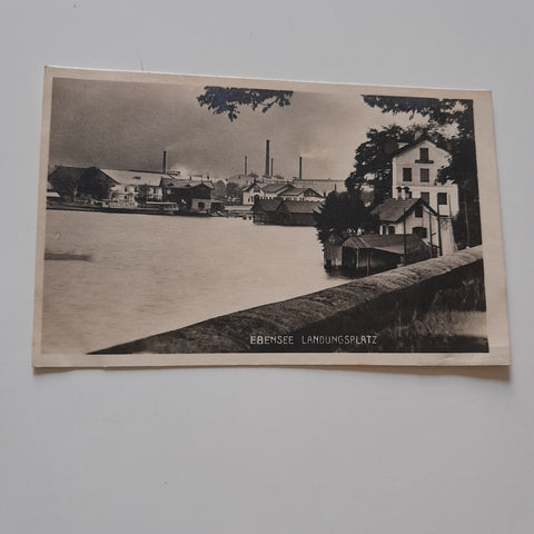 AK Ebensee Landungsplatz.