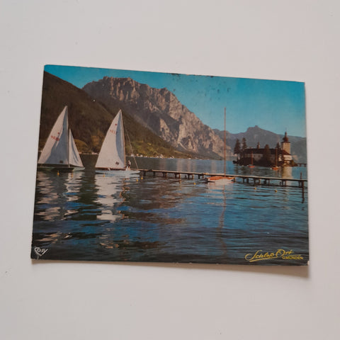 AK Schloß Ort, Gmunden, Traunsee.