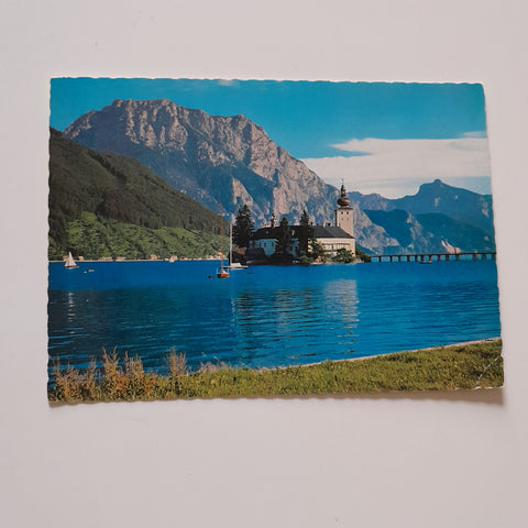 AK Schloß Ort, Gmunden, Traunsee.
