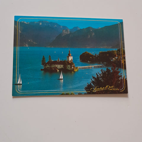 AK Schloß Ort, Gmunden, Traunsee.
