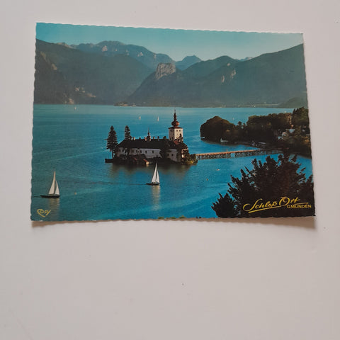 AK Schloß Ort, Gmunden, Traunsee