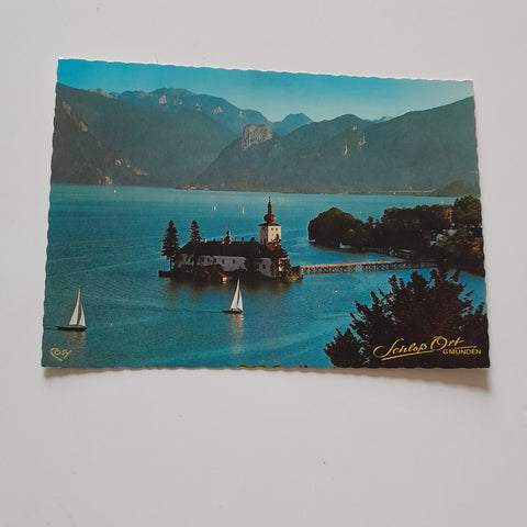 AK Schloß Ort, Gmunden, Traunsee.