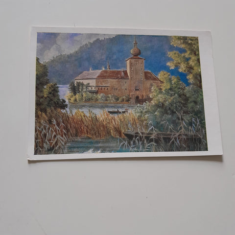 AK Schloß Ort am Traunsee. (nach einem Aquarell von A. Lebeda)