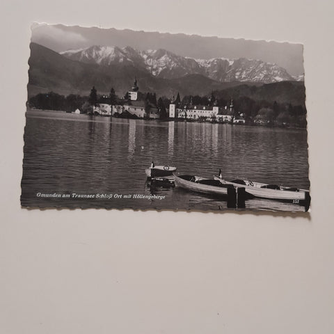 AK Gmunden Schloss Ort am Traunsee.