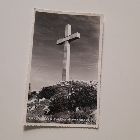 AK Traunstein, Gipfelkreuz.