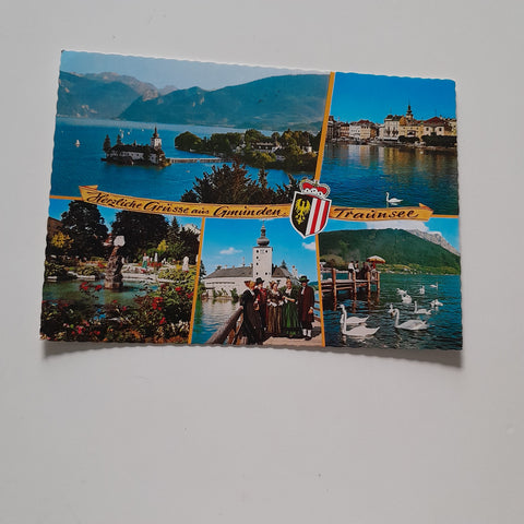 AK Herzliche Grüße aus Gmunden.