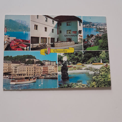 AK Gmunden am Traunsee. Gästehaus Grabner. Scharnsteinerstraße 13-15.