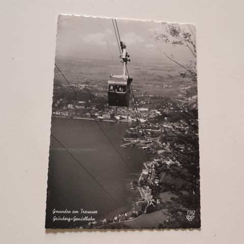 AK Gmunden am Traunsee. Grünberg-Gondelbahn.